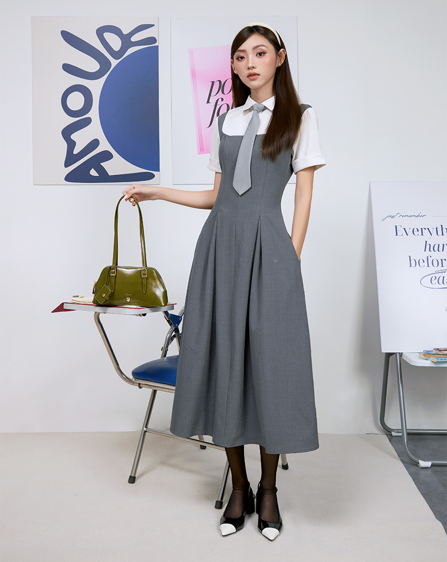 Túi Xách Nhỏ Đeo Vai Form Hình Thang Preppy Handbook - Image 3